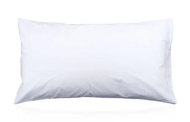 Healthy pillow to support your neck isolated on white
