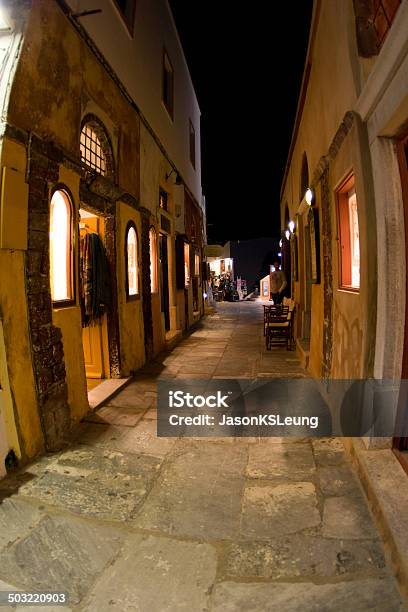 Street In Oia Santorini Greece Stock Photo - Download Image Now - Absence, Alley, Apartment