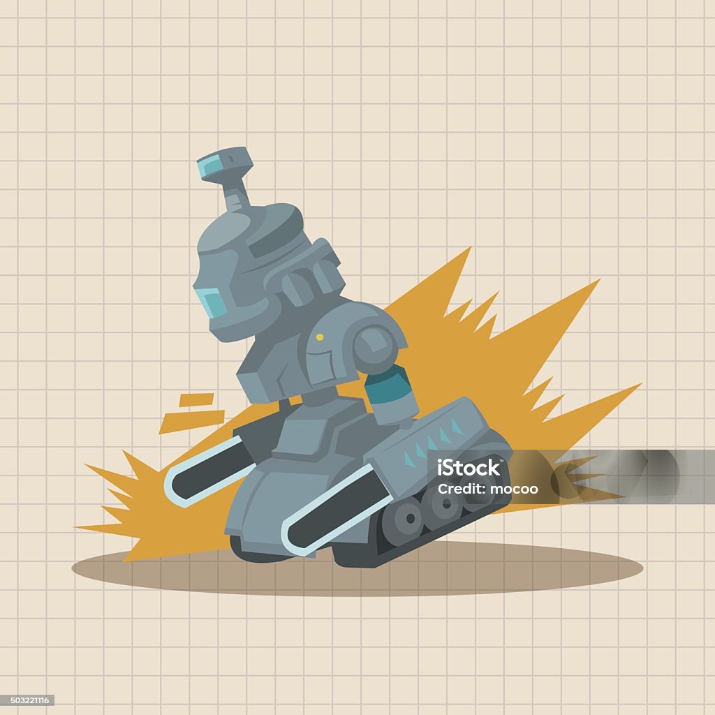Robotics Theme Vector Robot Theme Elements Vector Eps Stock Illustration - Download Image Now ...