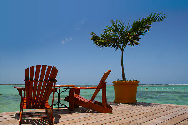 istock Deckchairs in Tahiti, French Polynesia 503222310