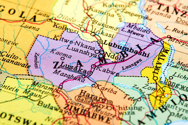 istock Map of Zambia 503222486