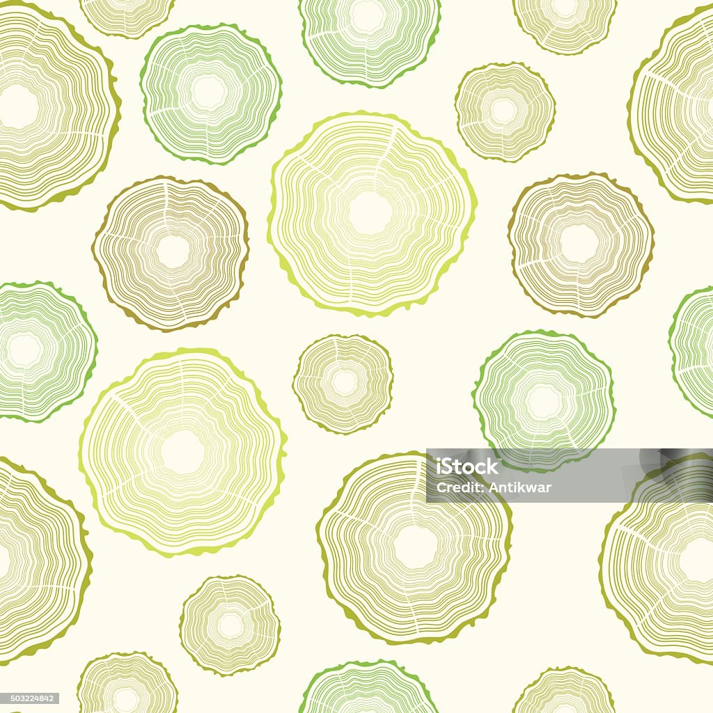Seamless Tree Rings Pattern Stock Illustration - Download Image Now ...