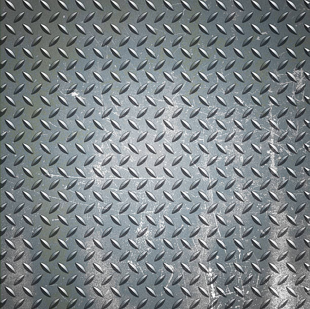 istock steel diamond plate texture background .metal plate 503225155