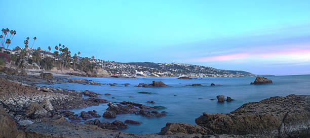 istock Long exposure of ocean rocks at sunset 503226234