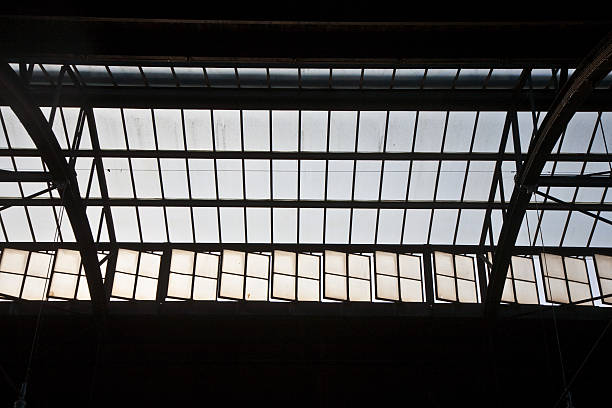 istock old roof  with window at trainstation 503227926