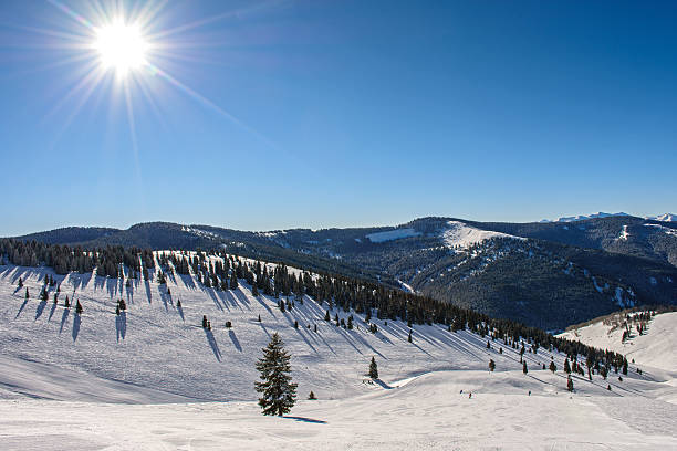 istock Winter Sun over the Ski Slopes of Vail 503228502