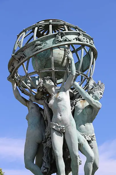 Statue of the Garden of the Observatory in Paris
