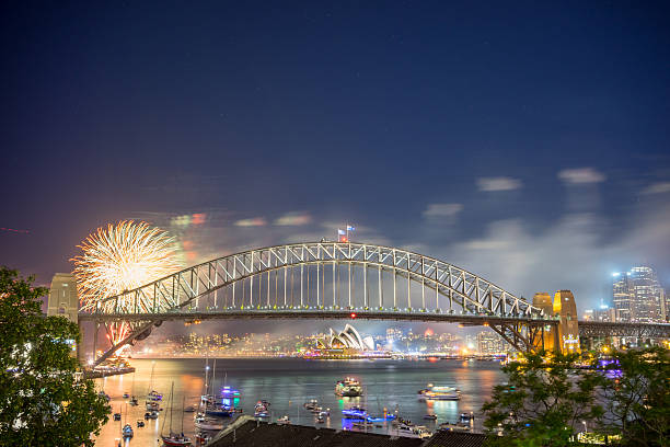 istock Sydney New Year Eve Fireworks Show 503230086