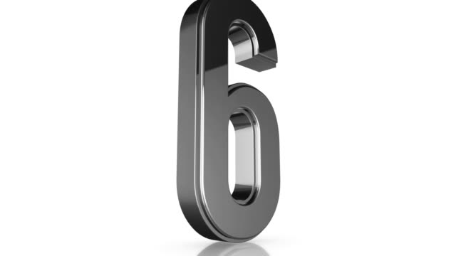 3d Chrome Number Collection - 6