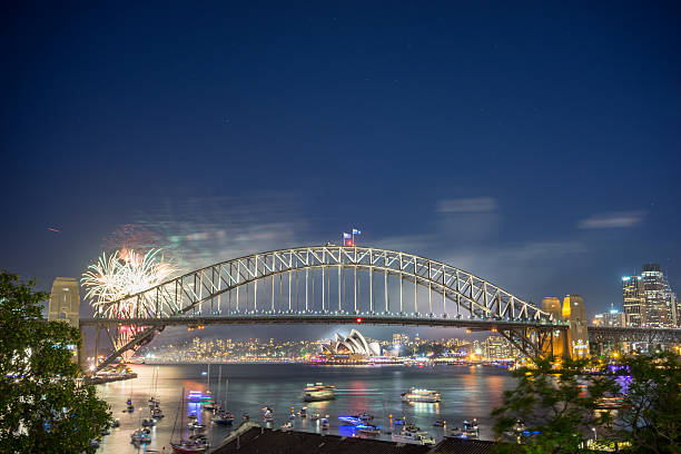 istock Sydney New Year Eve Fireworks Show 503238842