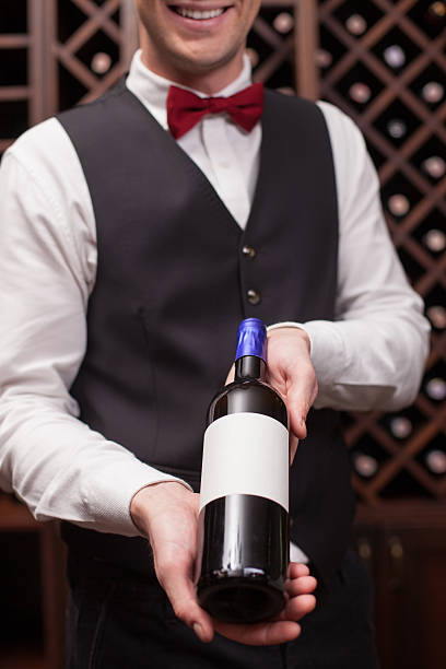 istock Cheerful young sommelier is working in cellar 503238898