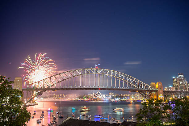 istock Sydney New Year Eve Fireworks Show 503239134