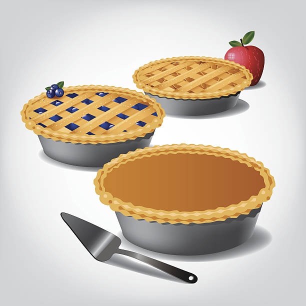 illustrations, cliparts, dessins animés et icônes de citrouille, aux myrtilles et la tarte aux pommes. - pie fruit cobbler sweet food