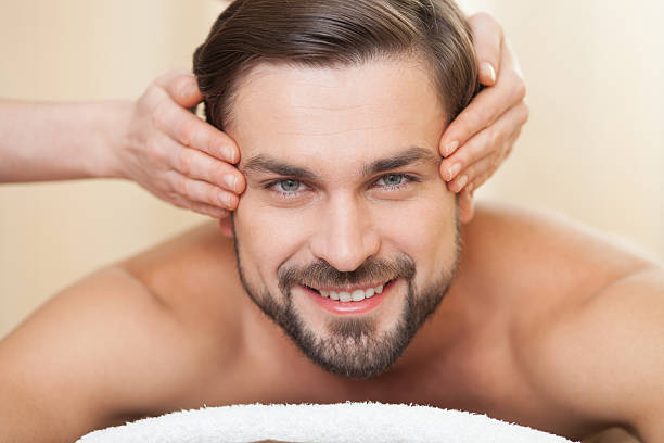 istock Cheerful young guy is visiting beauty salon 503240090