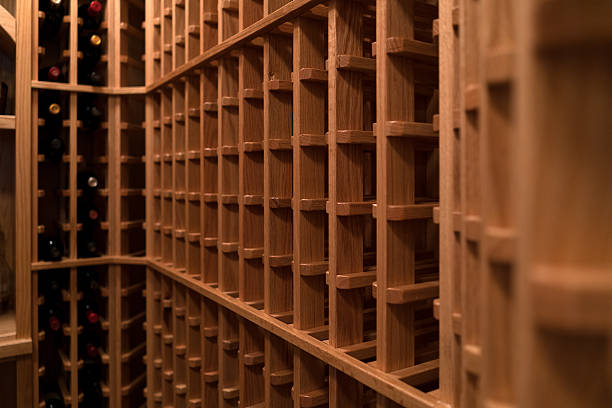 istock Wine Room Wooden Racks 503240508