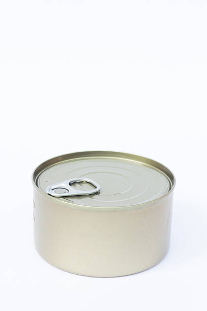 istock Close-up tin can isolated on white background 503241116