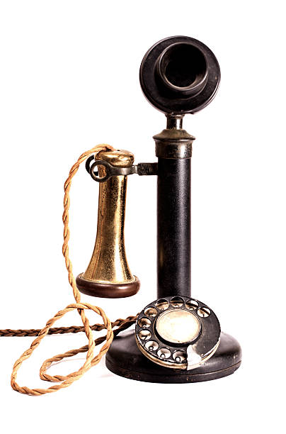 istock Vintage old analogue telephone. 503244991