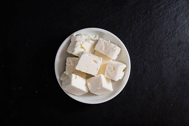 istock Portion of Feta Cheese on slate 503248876