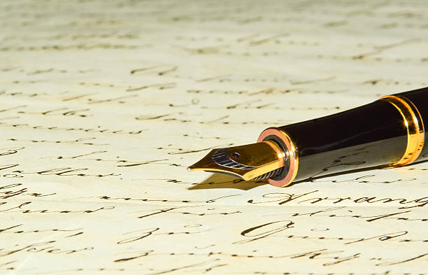 istock Old letter and fountain pen 503248932