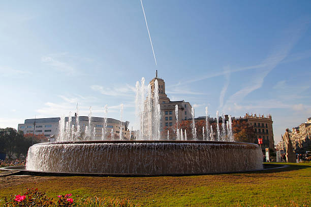 istock Barcelona, fountain in Catalunya square 503252738