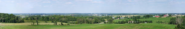 campagne ondoyante panorama - waterloo region photos et images de collection