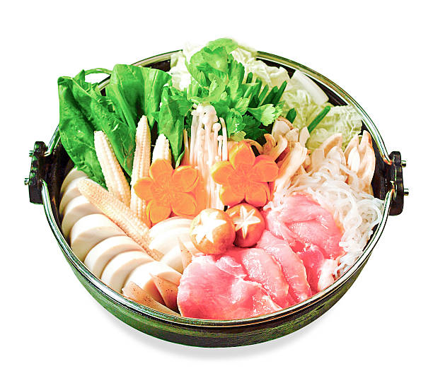 istock Japanese sukiyaki set ready made isolated 503256739