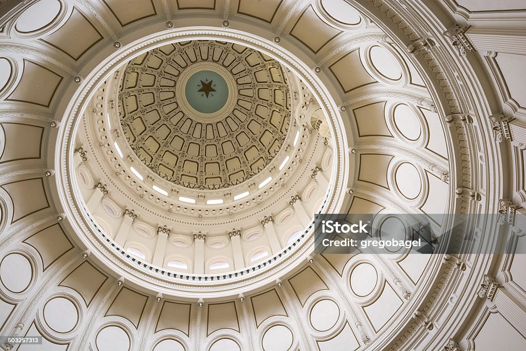 Dome in Texas State Capitol in Austin - Lizenzfrei Kapitol von Austin Stock-Foto