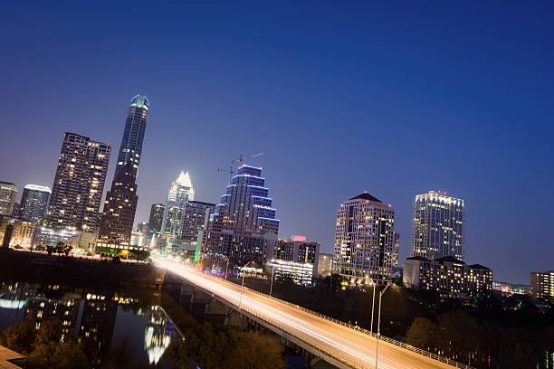 istock Skyline of downtown Austin, Texas at night 503257517