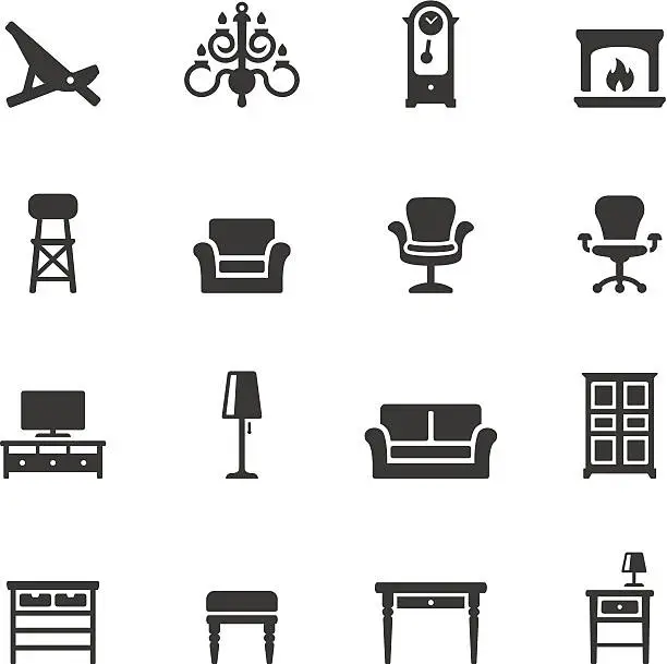 Vector illustration of Soulico icons - Home Interior