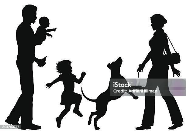 Arriving Home Stock Illustration - Download Image Now - Adult, Arrival, Baby - Human Age
