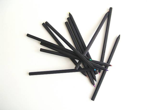 istock Black Wood Colored Pencils 503265504