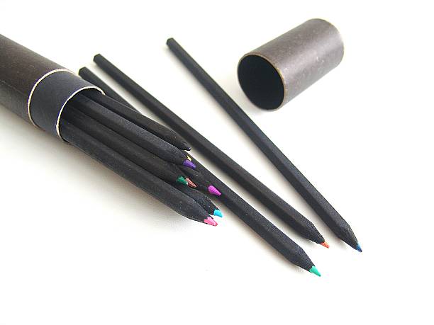 istock Black Wood Colored Pencils 503266324