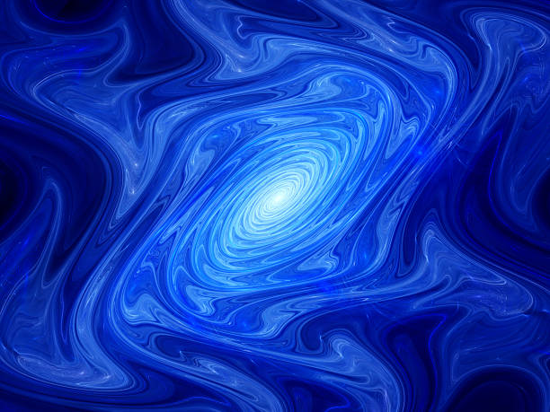 istock Blue glowing gnarl fractal object 503267346