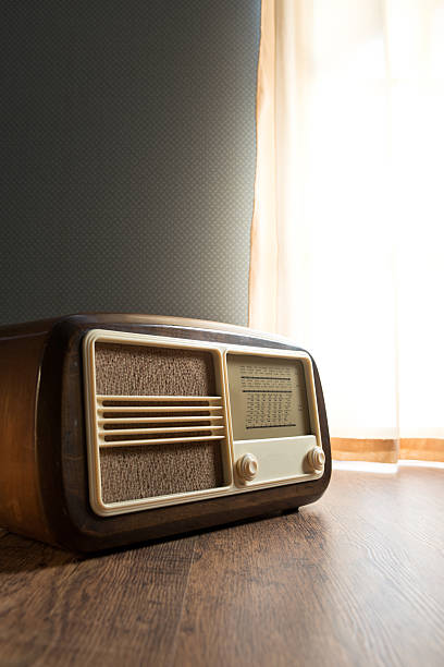istock Vintage radio next to the window 503268448