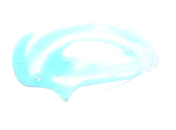istock Transparent blue gel isolated on white 503268764