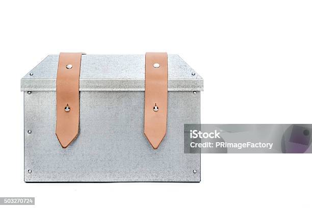 Metal Tool Box On White Background Stock Photo - Download Image Now - Aluminum, Blank, Box - Container