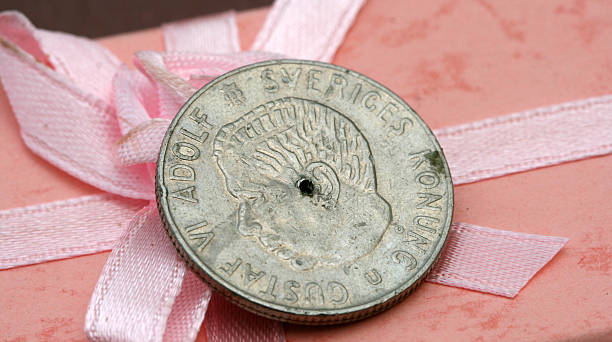istock Old coin from Sweden 503274392