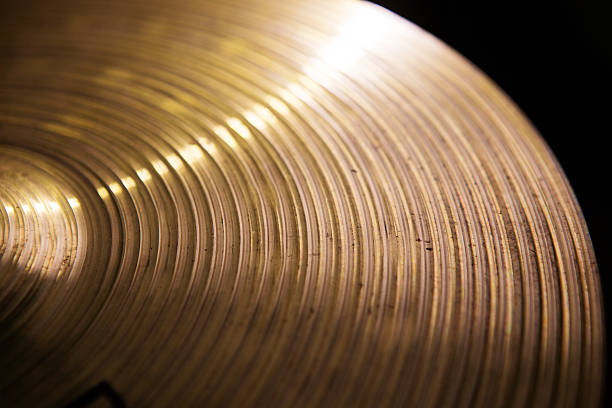 istock Vintage hi-hat closeup, for music 503275974