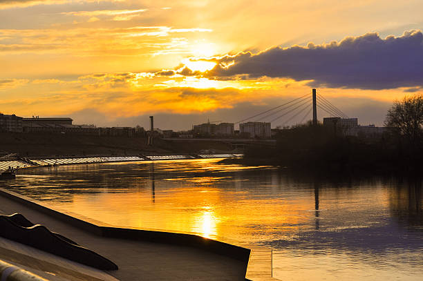 istock The embankment in Tyumen at sunset. 503278002