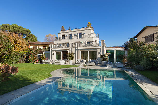 istock beautiful house with pool 503279824