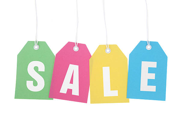 istock Sale on Bright Coloured Tags on White Background 503283693