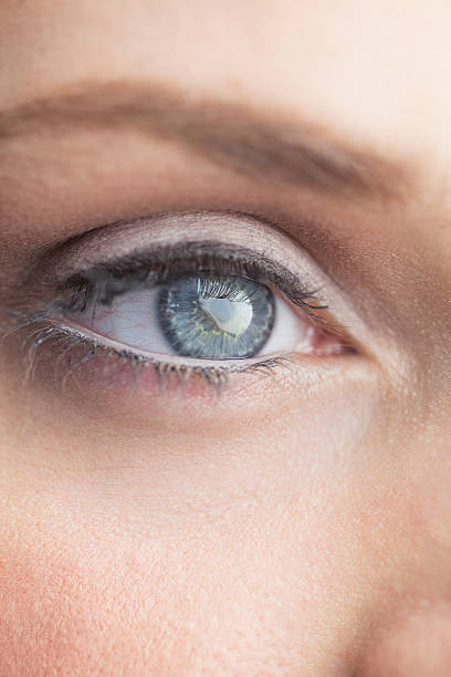 istock Extreme close up on gorgeous shinning blue eye 503283955