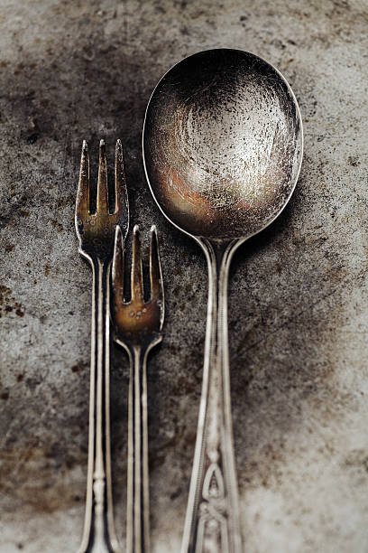 istock Vintage spoon and forks 503284459