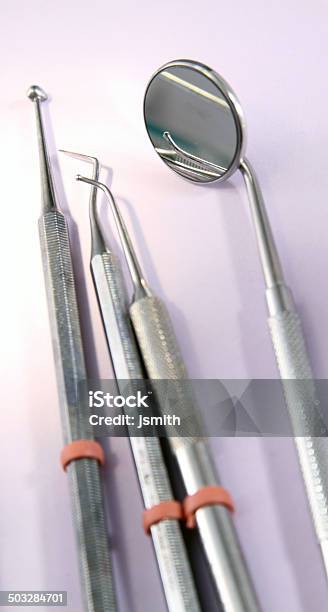 Dental Tools Close Stock Photo - Download Image Now - Cleaning, Dental Equipment, Dental Health