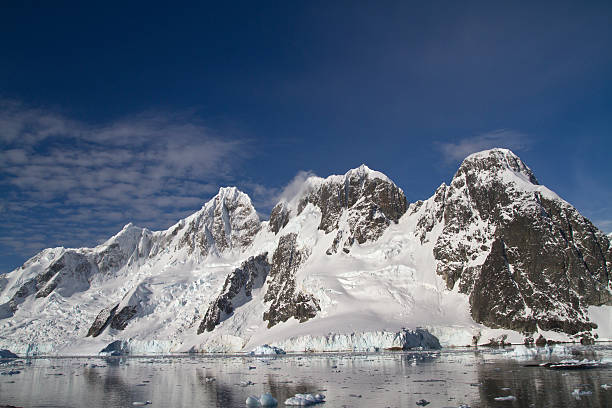 istock mountain range on the island near the Antarctic 503286025