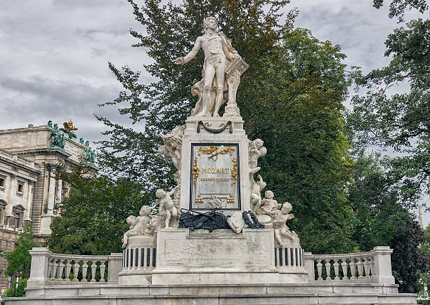istock Vienna. Mozart Monument on a cloudy autumn day 503289517