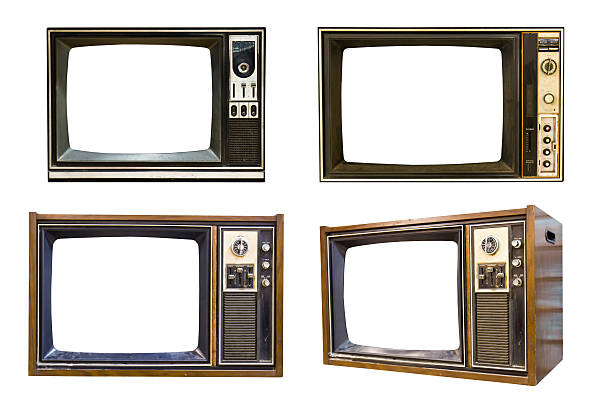 Retro Vintage television 6 Retro Vintage television on a white background crt computer screen stock pictures, royalty-free photos & images