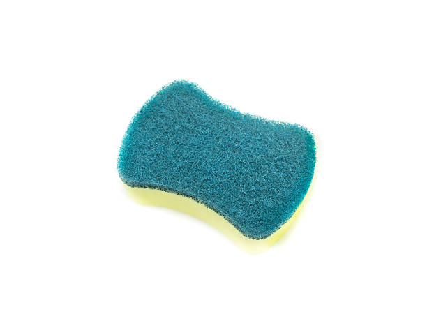 istock Sponges for dishwashing on white background, Scotch Brite dishwa 503301478