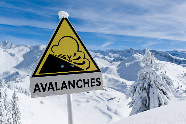 istock Avalanche sign in winter Alps 503301642