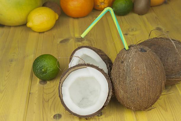 istock Preparing coconut refreshing drink. Tropical drink. 503307202